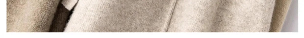 Wide-leg women's autumn winter cashmere high-waisted knitted straight-leg pants high-end casual outerwear loose drape long pants