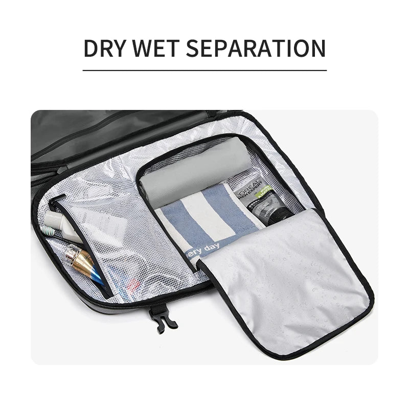 Vacuum Compression Travel Backpack with Separately Labelled Pump and Bag Options