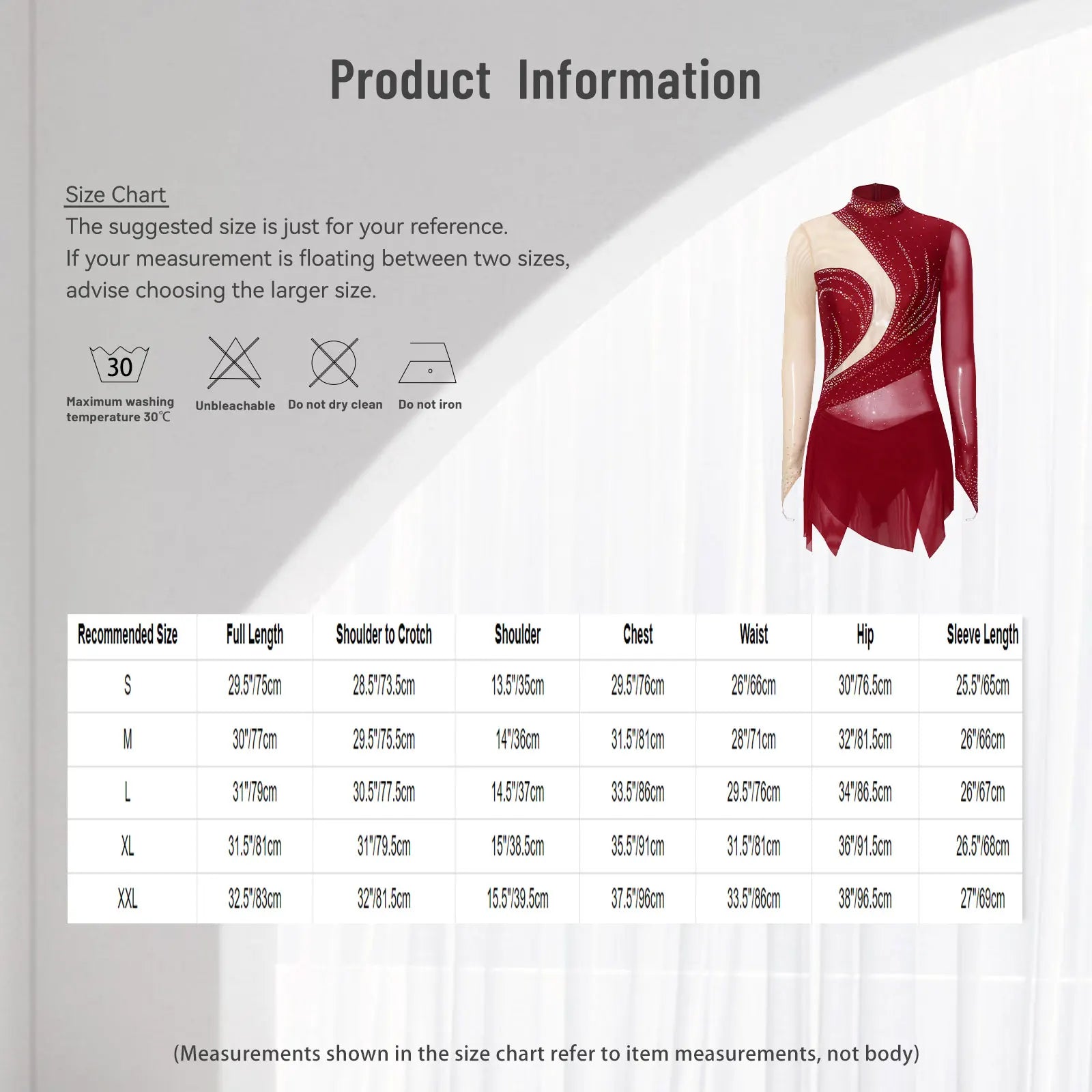 Women's Long Sleeve Rhinestone Dance Dress with Mesh and Open Back