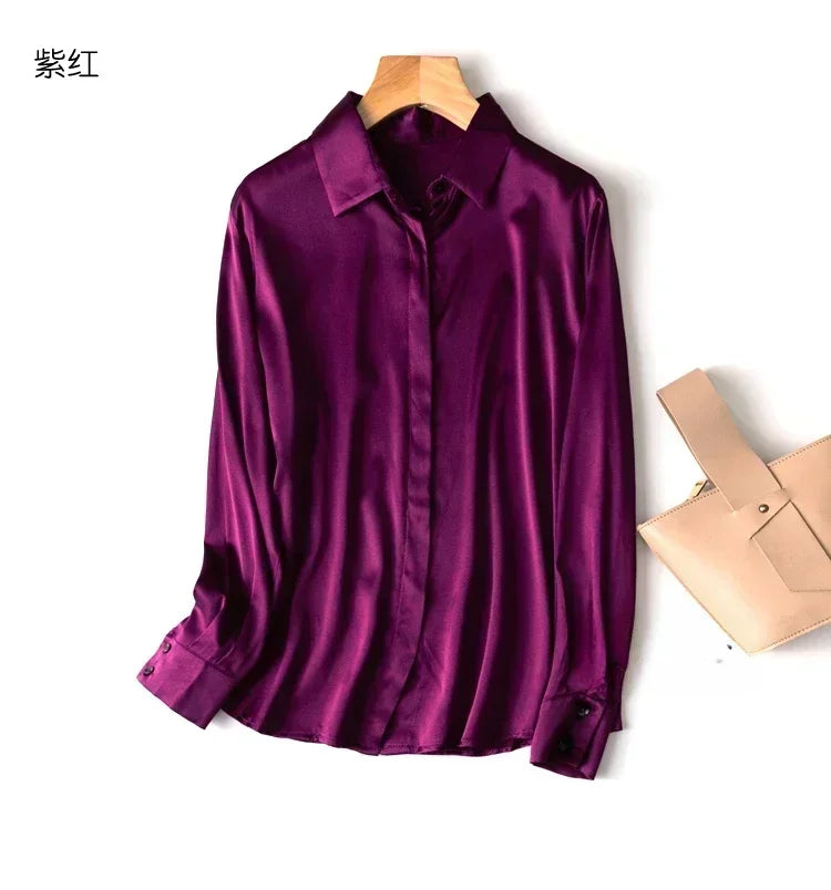 Women's Collared Long Sleeve Shirt
