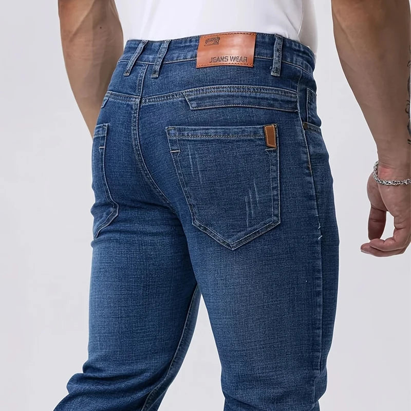 Men's Straight Leg Denim Jeans for Casual Everyday Wear