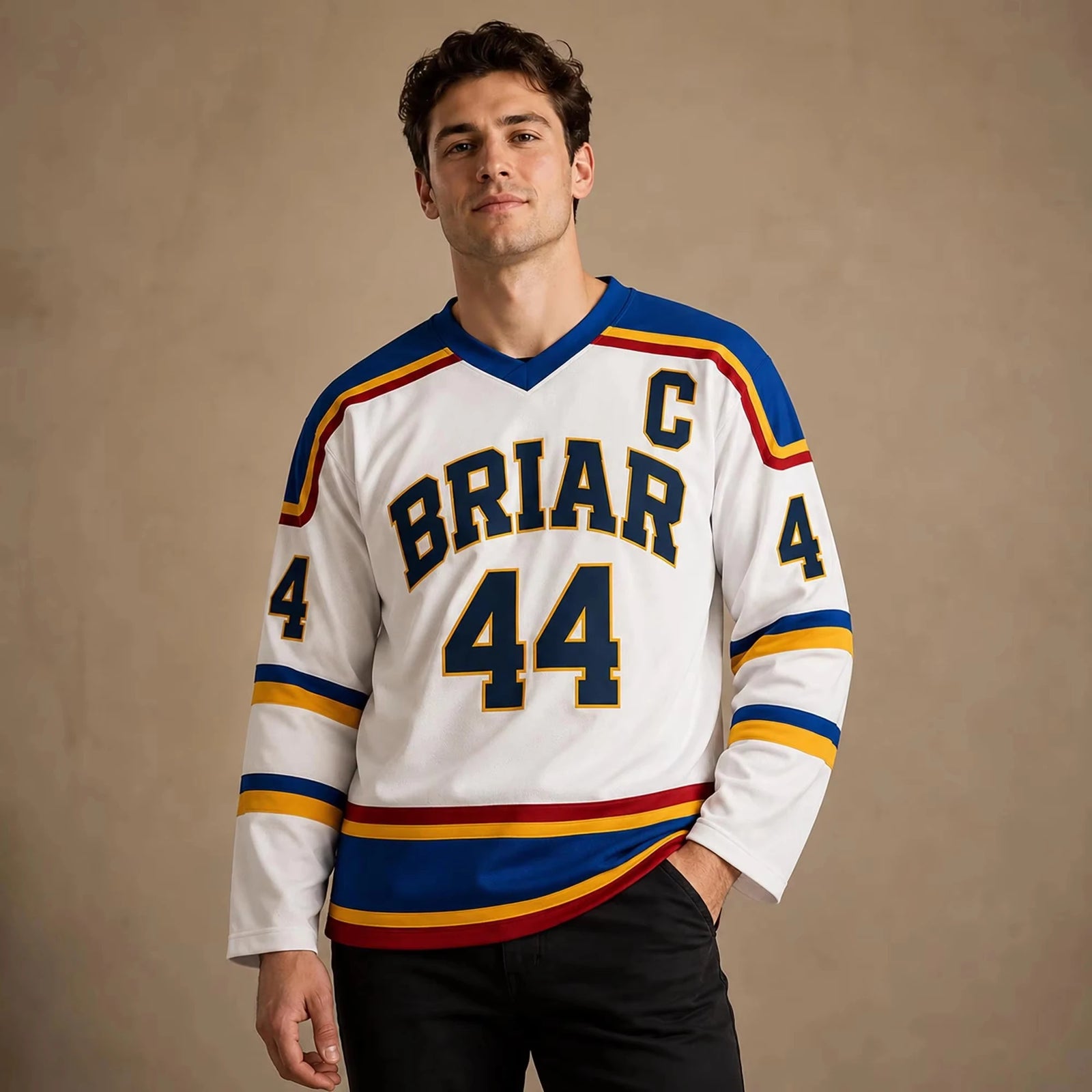 Briar University Number Graphic Long Sleeve Jersey For Sports Outfits