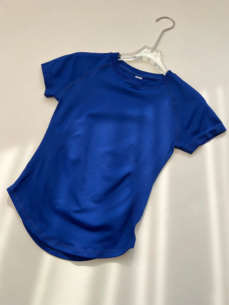 Women's Crew Neck Short Sleeve Sports T-shirt For Workout Outfits