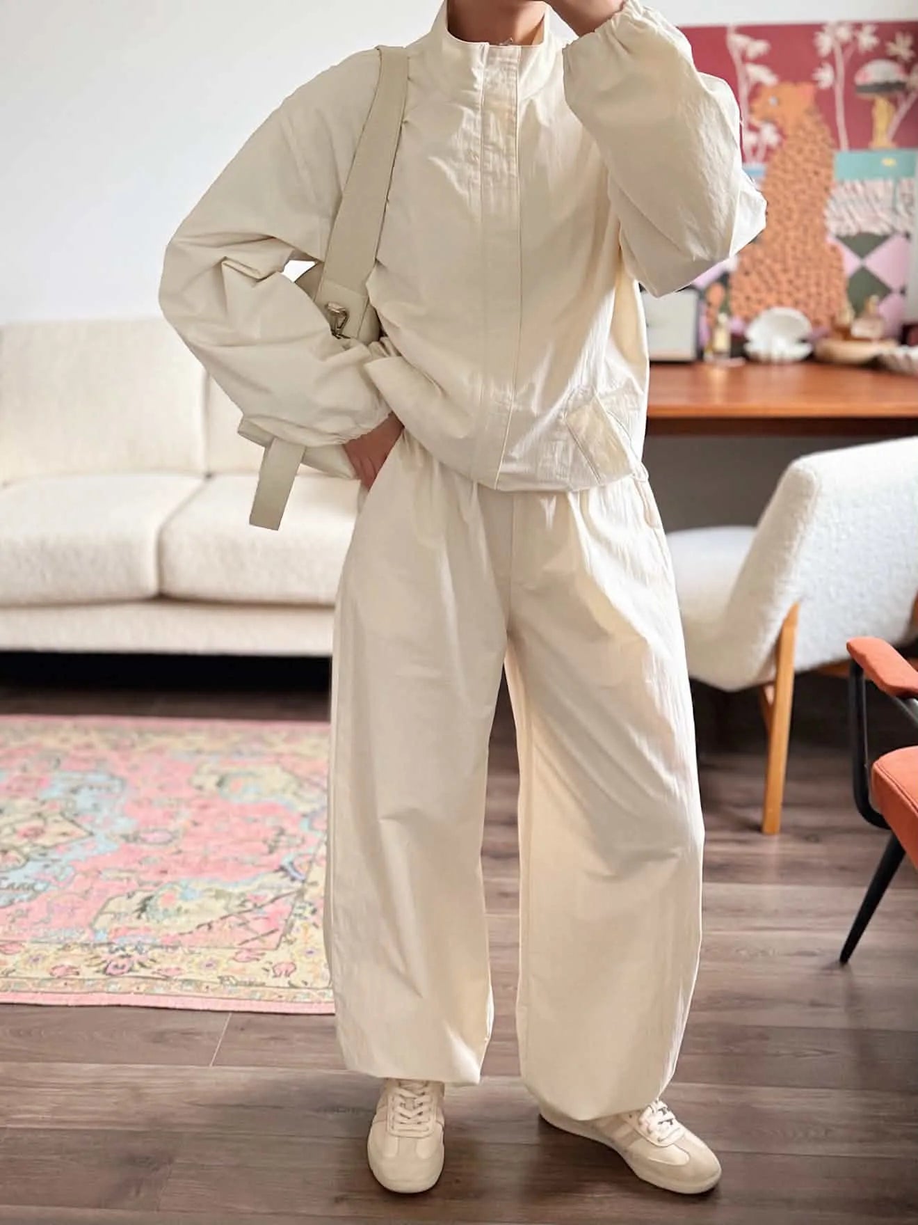 Women's Casual Zip Jacket and Pants Set