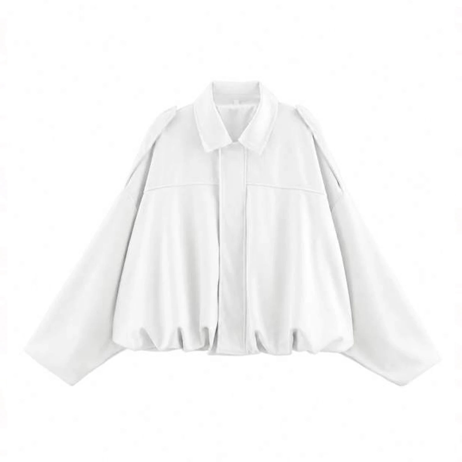 Women's Suede-Look Lapel Zip-Front Jacket