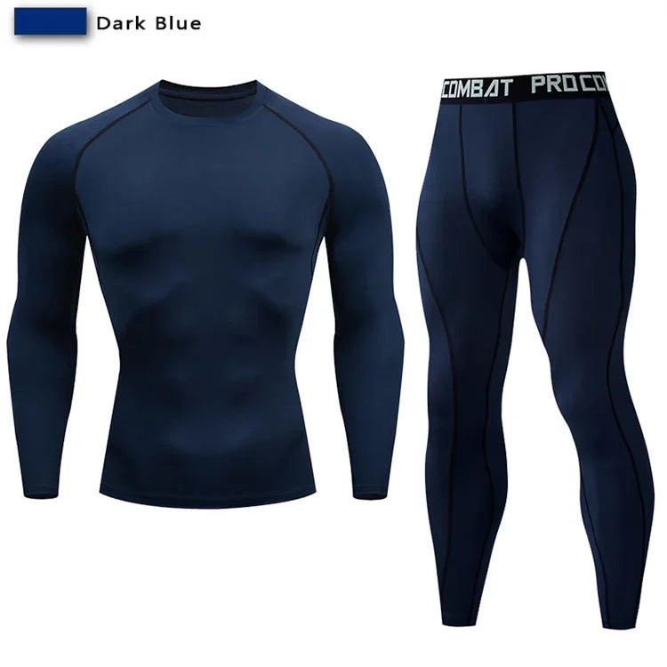 Men's Fitted Training Top and Leggings Set