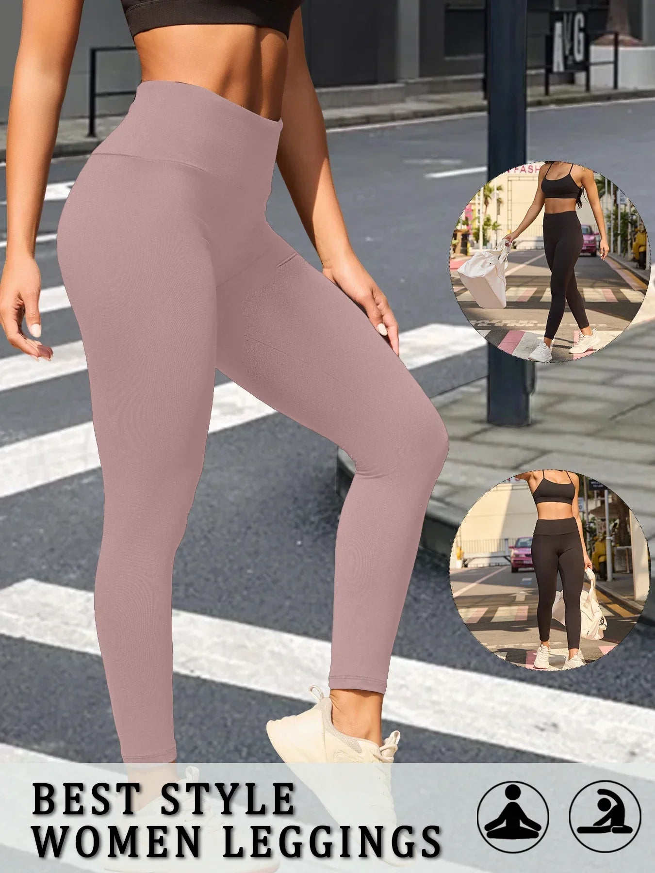 Women's High Waist Full Length Leggings For Workout Outfits