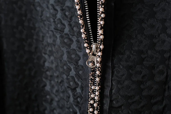 Jackets For Women Beaded Jacquard Short Coat Autumn Straight Things Female Overcoat 4XL