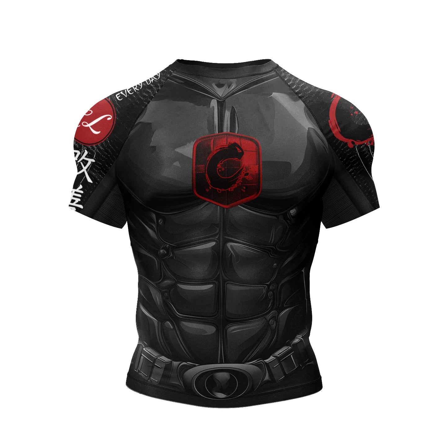 Robot Graphic Compression Short Sleeve T-shirt For Sports Outfits