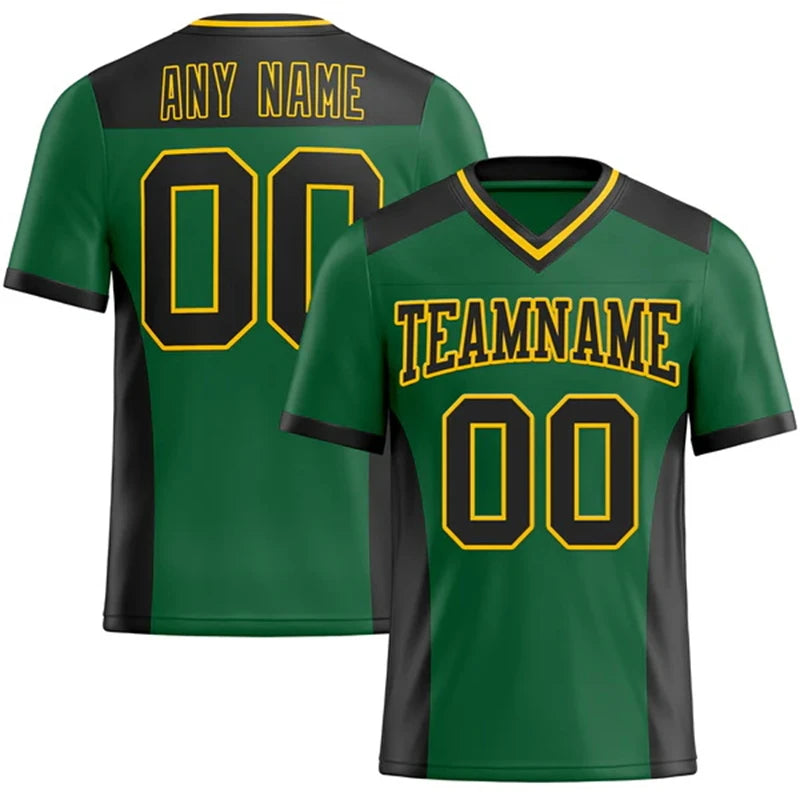 Number Print Football Short Sleeve Jersey For Sports Outfits