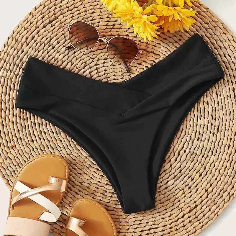 High Waist Brazilian Bikini Bottom