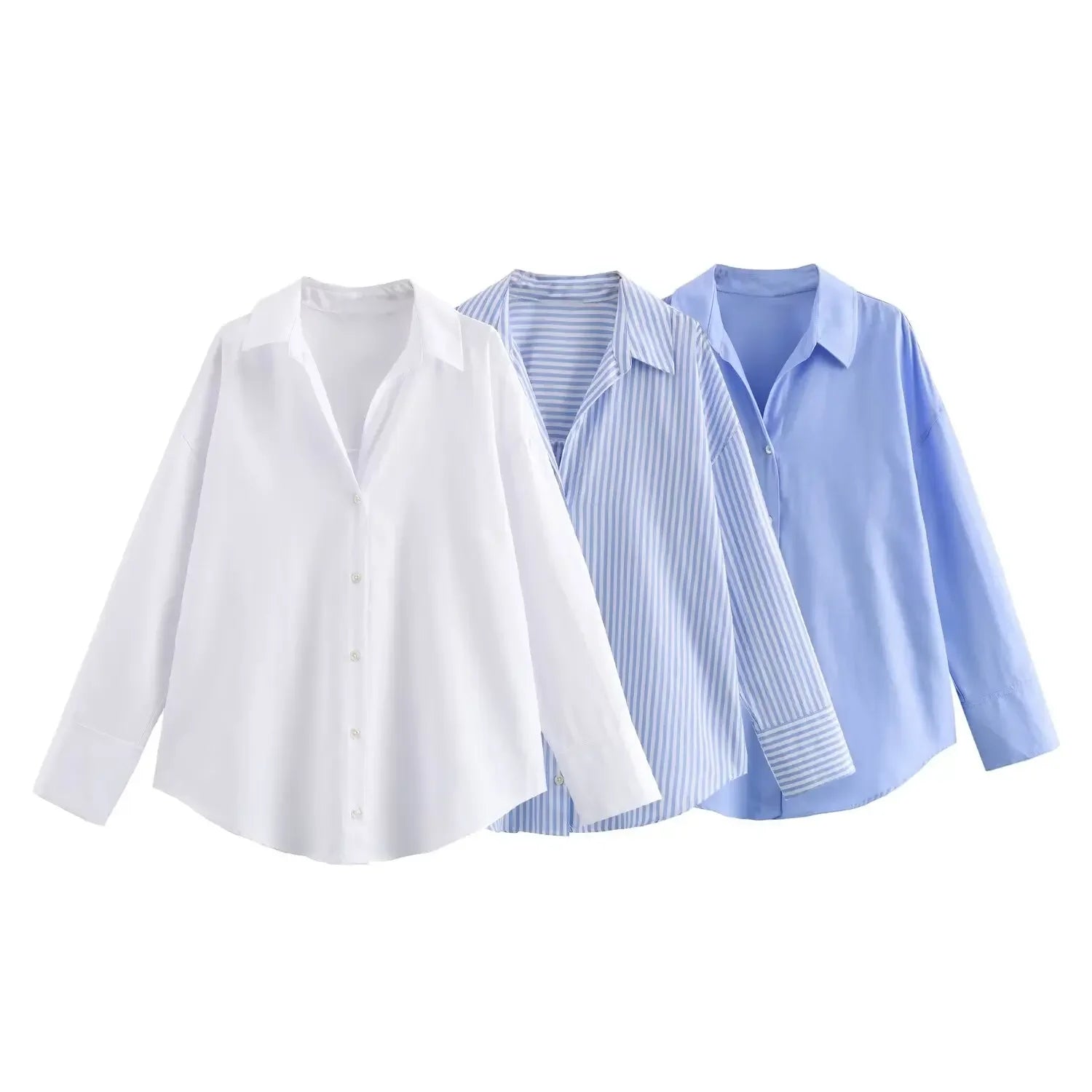 Women's Collared Long Sleeve Shirt