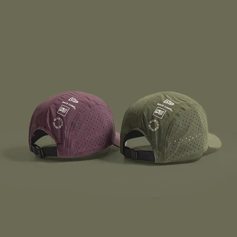 Adjustable Baseball Cap with Solid and Perforated Style Options