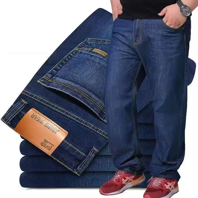 Men's Straight Leg Denim Jeans for Casual Everyday Wear