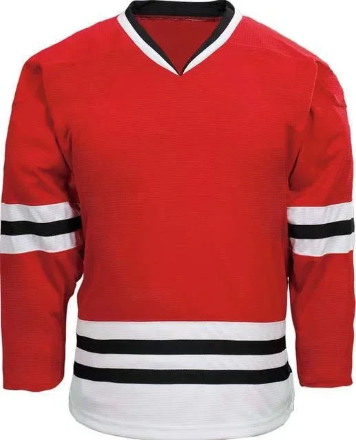 Plain Striped Hockey Practice Long Sleeve Jersey For Sports Outfits