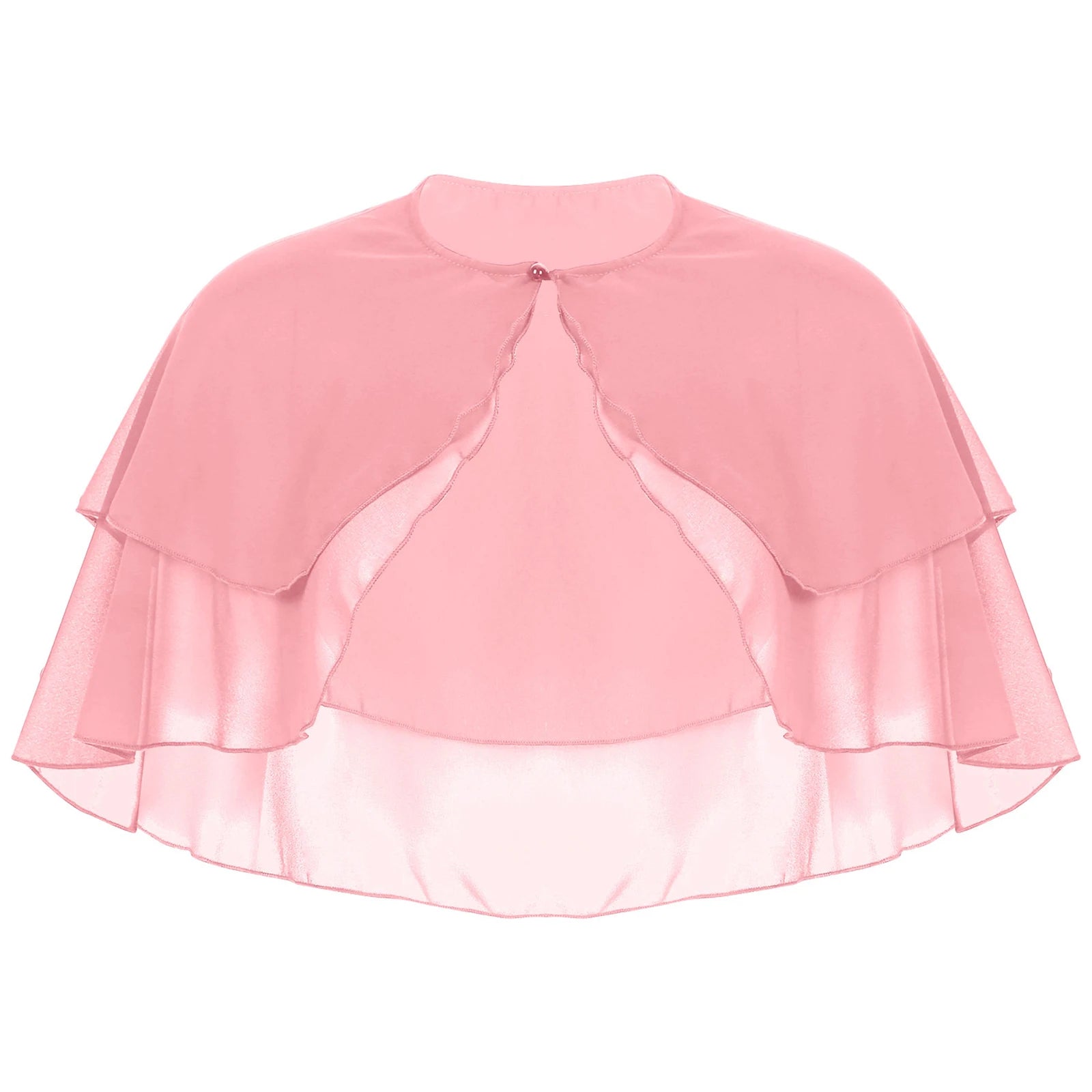 Layered Chiffon Capelet for Layering over Dresses and Tops