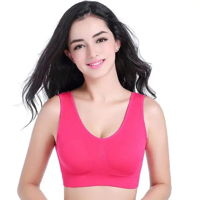 Women's Wide Strap Scoop Neck Sports Bra