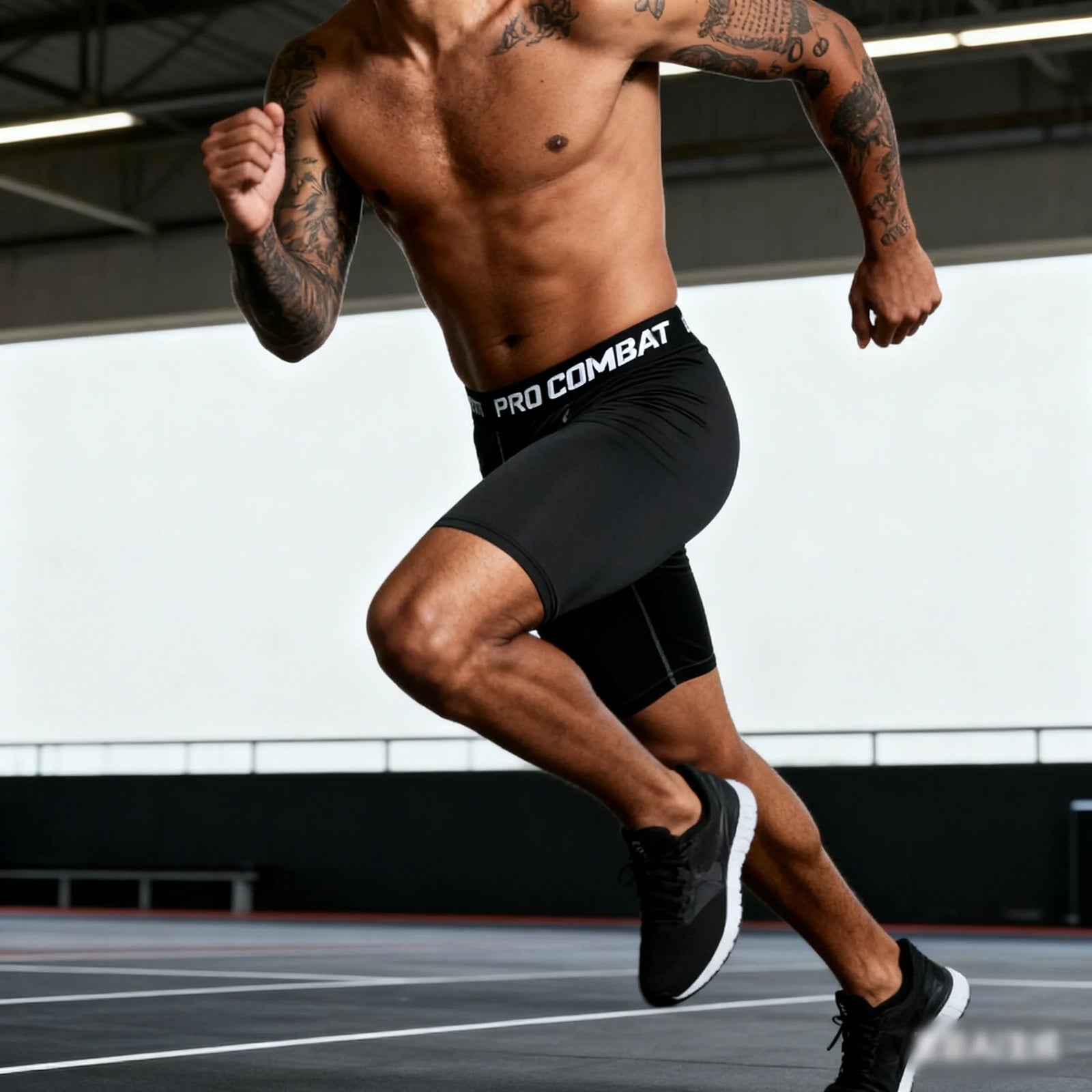 Men's Fitted Training Shorts for Gym and Running