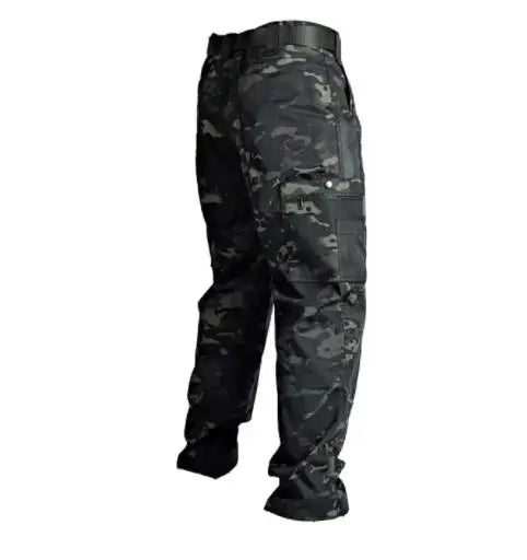 Men's Multi Pocket Zip Fly Casual Cargo Pants