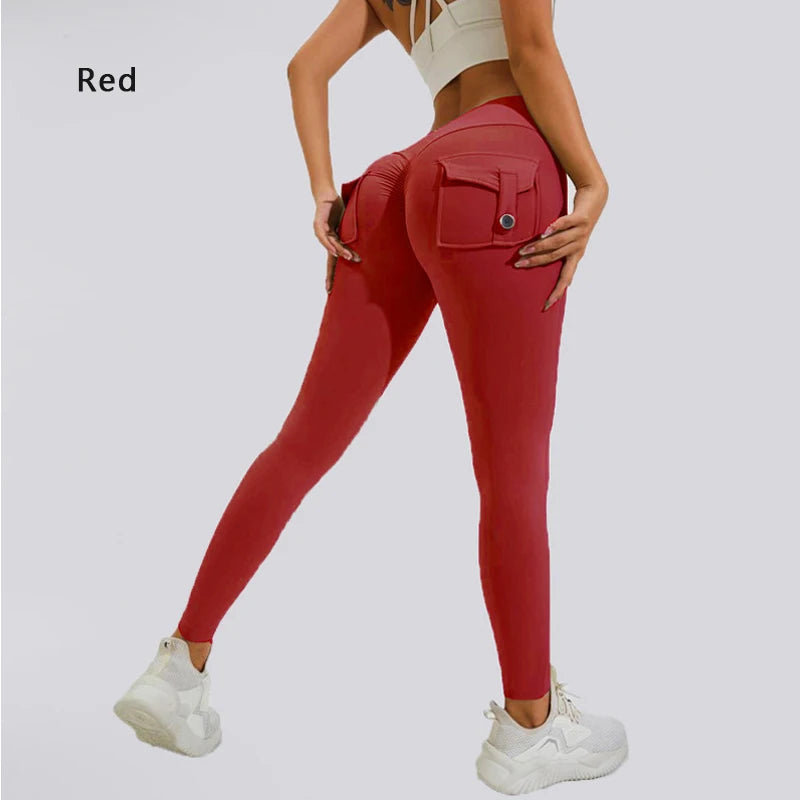 Women's Back Pocket Full Length Leggings For Workout Outfits