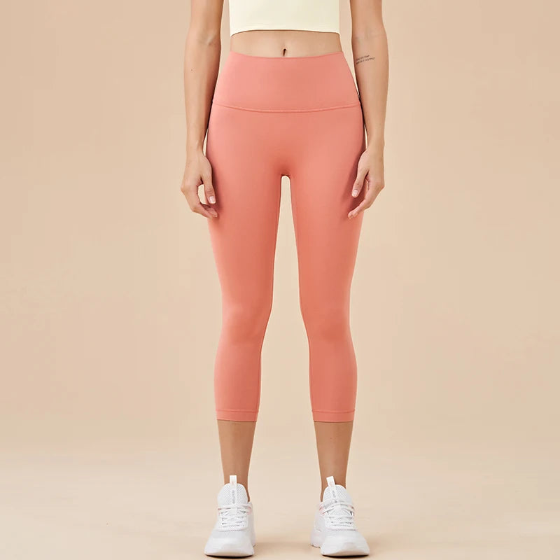 Women's High Waist Capri Leggings For Workout Outfits