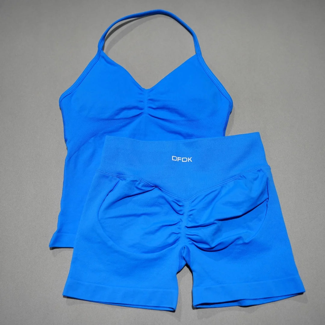 Women's Tank And Shorts Yoga Set For Workout Outfits
