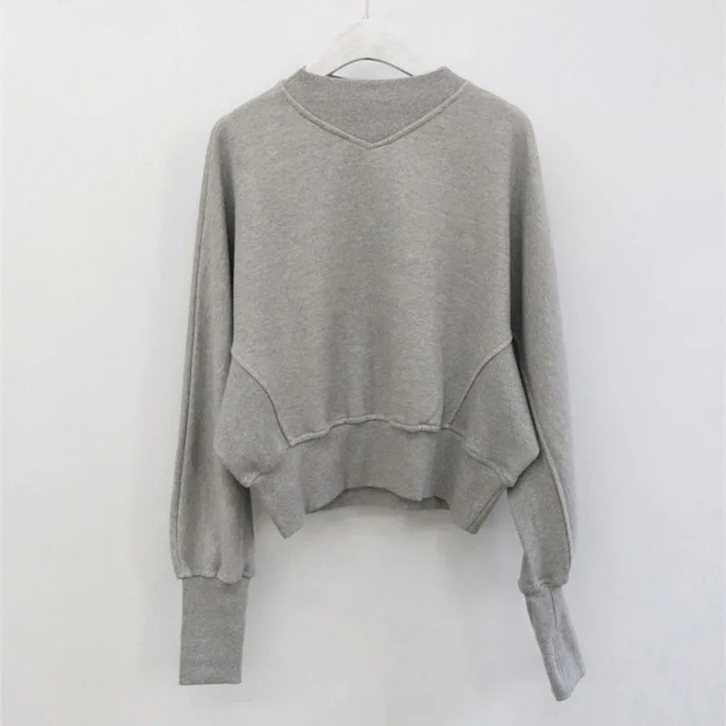 Long Sleeve Casual Pullover Sweatshirt with Original Style Options