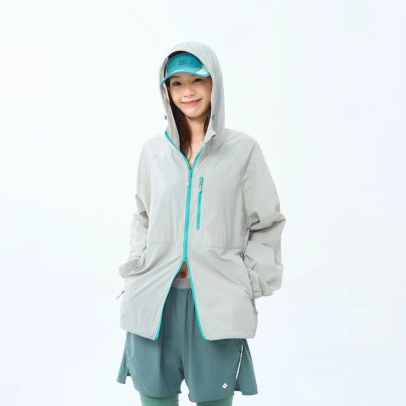 Lightweight Hooded Hiking Windbreaker Jacket for Trail Wear