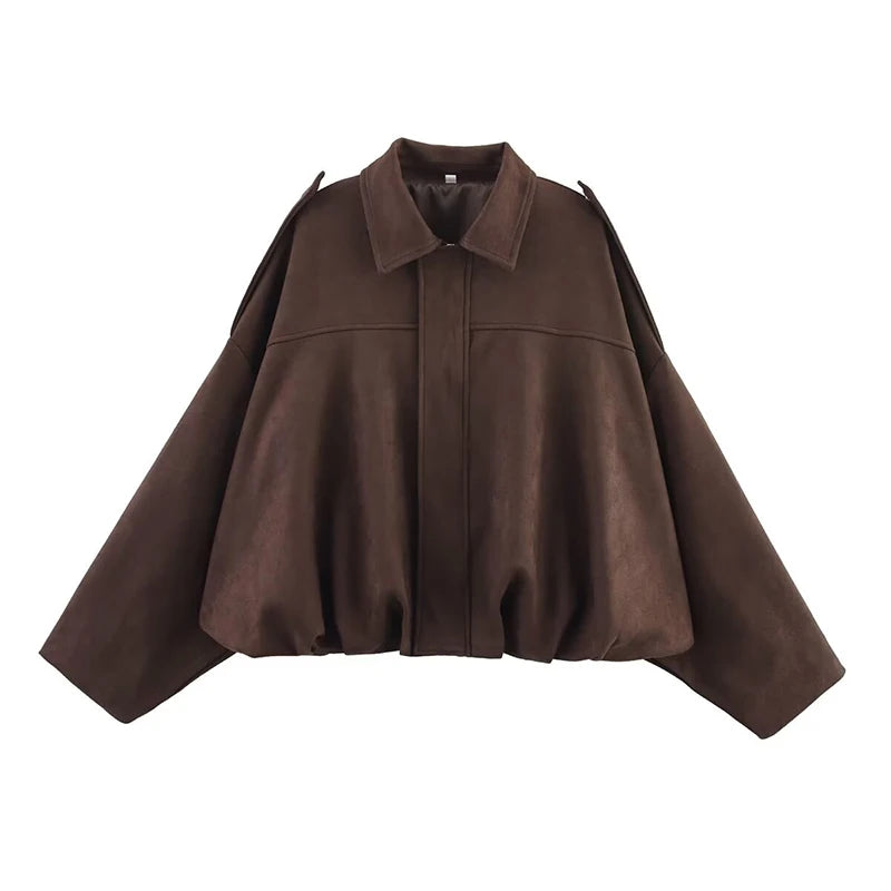 Women's Long-Sleeve Zip-Front Bomber Jacket