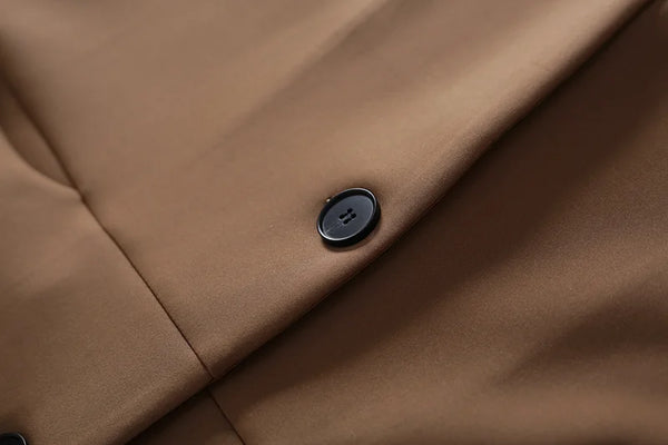 Sleeveless Vests For Women Retro Outerwear Spring Autumn Air Cotton Turn Down Collar Long Pocket Casual Jacket Woman