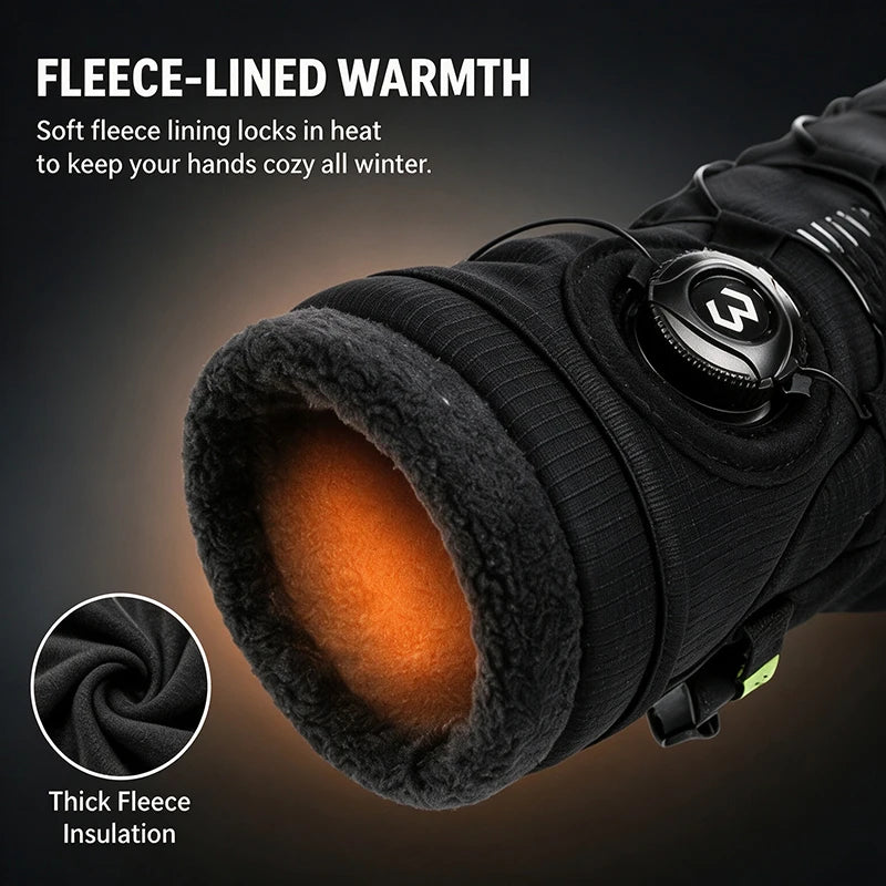 Full Finger Cycling Gloves with Adjustable Wrist Closure