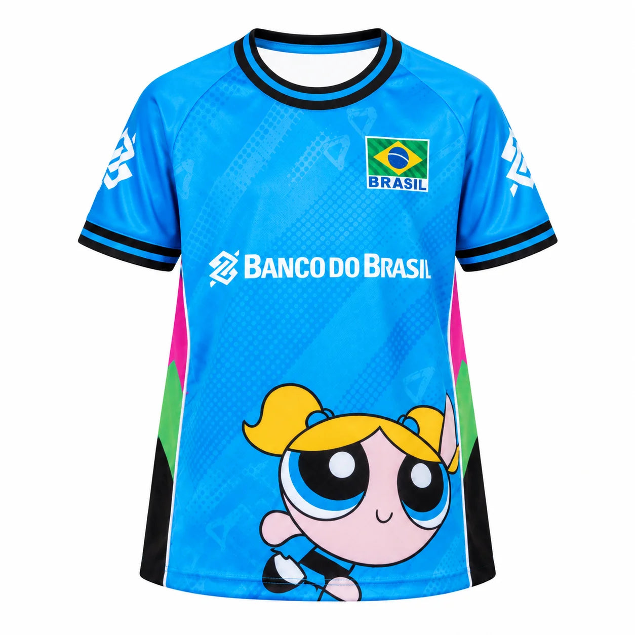 Brazil Cartoon Volleyball Short Sleeve Jersey For Sports Outfits