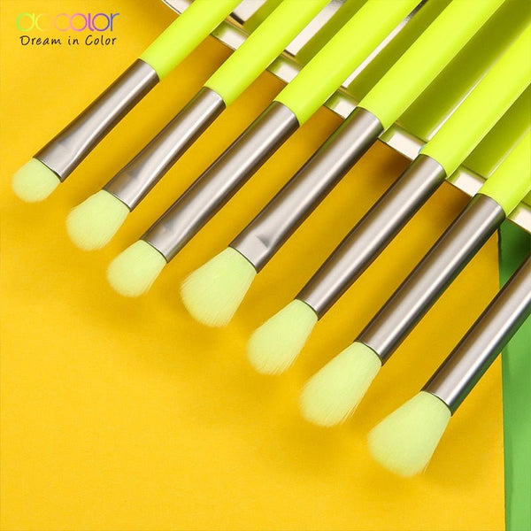 10/15pcs Neon Peach Makeup Brushes Soft Synthetic Hair Powder Blush Foundation eye Blending Contour Makeup Brushes Set - Vimost Shop