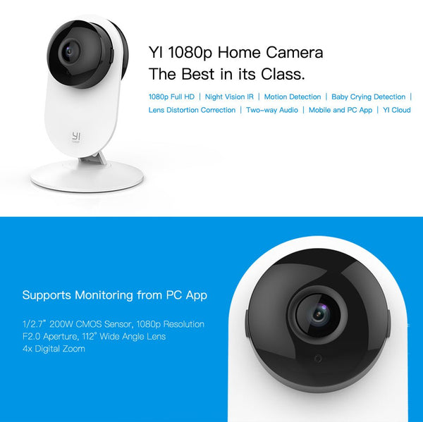 1080p WiFi Home Camera Wireless IP Security Surveillance System (US/EU Edition) AI Human detection nanny monitor Night vision - Vimost Shop