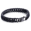 10mm 15mm Gold Black 316L Stainless Steel Bracelet for Men Double Curb Cuban Link Rombo Heavy Hiphop Male Jewelry - Vimost Shop