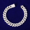 10mm Gold Color Miami Cuban Link Bracelet Bling Women Jewelry AAAA Zircon Charm Hip Hop Chain - Vimost Shop