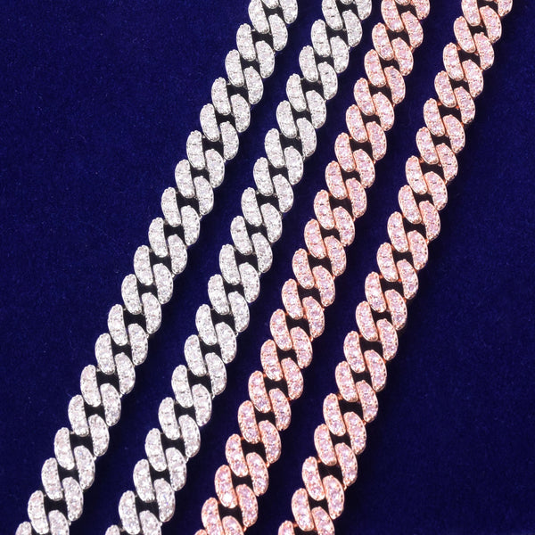 10mm Gold Color Miami Cuban Link Bracelet Bling Women Jewelry AAAA Zircon Charm Hip Hop Chain - Vimost Shop