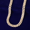 10mm Gold Miami Cuban Link Necklace Bling AAAA Zircon Charm Men's Hip Hop Chain Women Jewelry - Vimost Shop