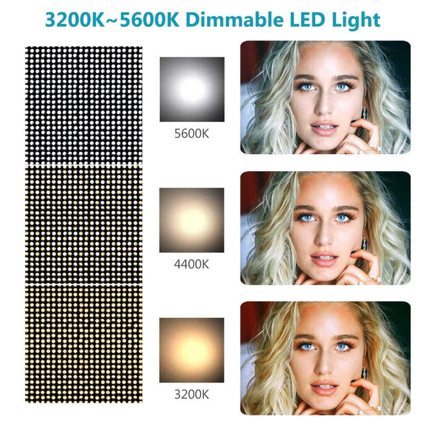 1320 LED Video Light with APP Intelligent Control System, Dimmable 3200K-5600K Bi-Color Photography Lighting Kit - Vimost Shop