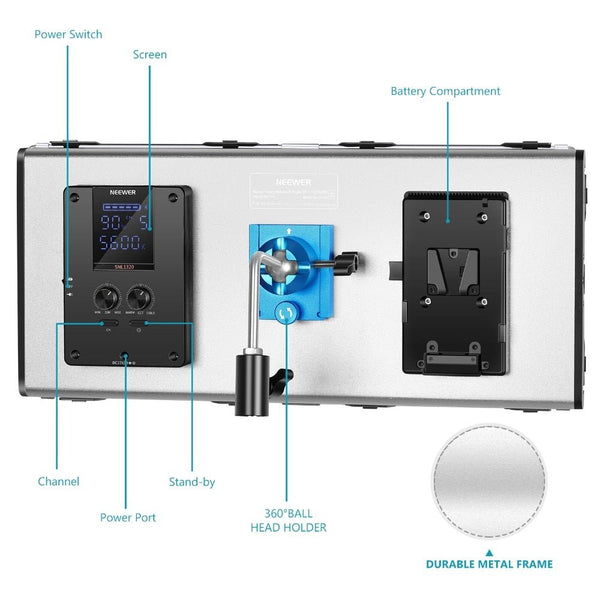 1320 LED Video Light with APP Intelligent Control System, Dimmable 3200K-5600K Bi-Color Photography Lighting Kit - Vimost Shop