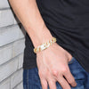 14mm Square Miami Cuban Link Bracelet Gold Color Iced Out Cubic Zirconia Rock Hip hop Style Men's Jewelry - Vimost Shop
