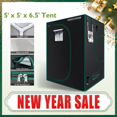 1680D 150x150x200cm Grow Tent Grow Kit for Hydroponics Indoor Greenhouse
