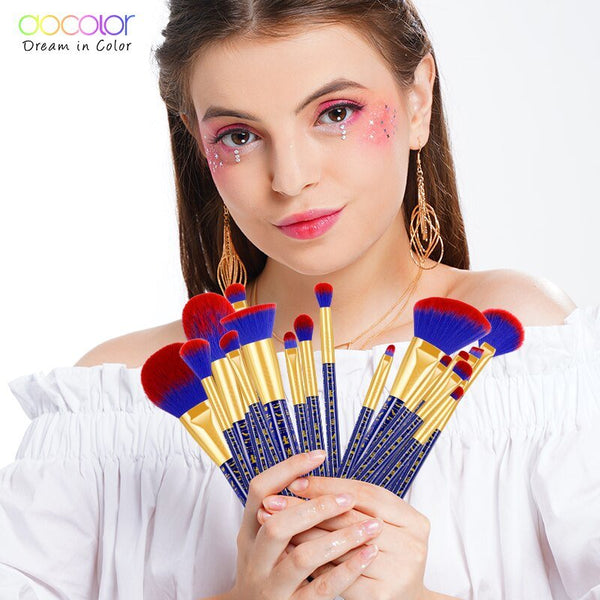 19pcs Egypt Makeup Brushes Premium Synthetic Foundation Power Blending Face Powder Eyeshadow Bastet Cat Make Up Brushes - Vimost Shop