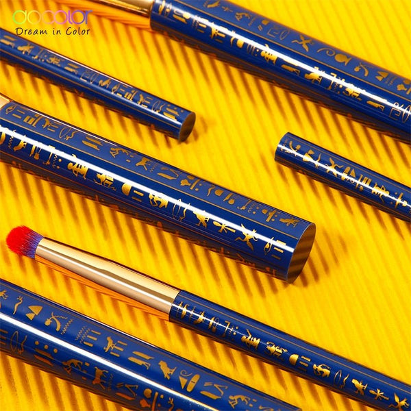 19pcs Egypt Makeup Brushes Premium Synthetic Foundation Power Blending Face Powder Eyeshadow Bastet Cat Make Up Brushes - Vimost Shop