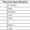 1PC Nema 23 Stepper Motor 57 Motor 1.9Nm(269oz.in) 3A 76mm Nema23 Step Motor 4-lead for CNC Milling Machine - Vimost Shop