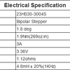 1PC Nema 23 Stepper Motor 57 Motor 1.9Nm(269oz.in) 3A 76mm Nema23 Step Motor 4-lead for CNC Milling Machine - Vimost Shop