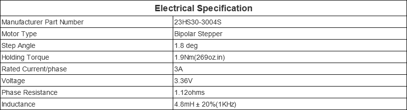 1PC Nema 23 Stepper Motor 57 Motor 1.9Nm(269oz.in) 3A 76mm Nema23 Step Motor 4-lead for CNC Milling Machine - Vimost Shop