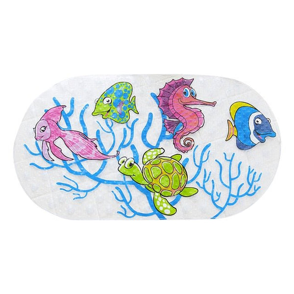 1PCs Plastic Suction Cup Bathroom Shower Mat Non-slip Bathroom Mat Baby Safety Shower Bath Mat Colorful Point Bead Massage Pad - Vimost Shop