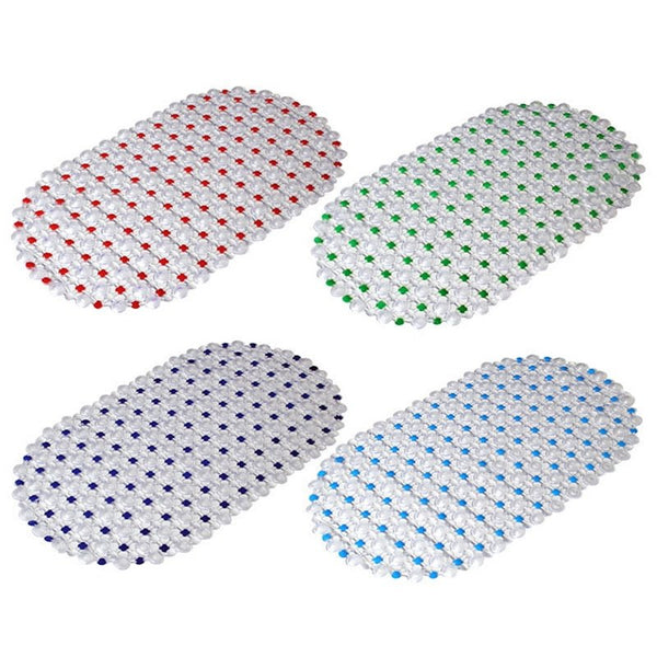 1PCs Plastic Suction Cup Bathroom Shower Mat Non-slip Bathroom Mat Baby Safety Shower Bath Mat Colorful Point Bead Massage Pad - Vimost Shop