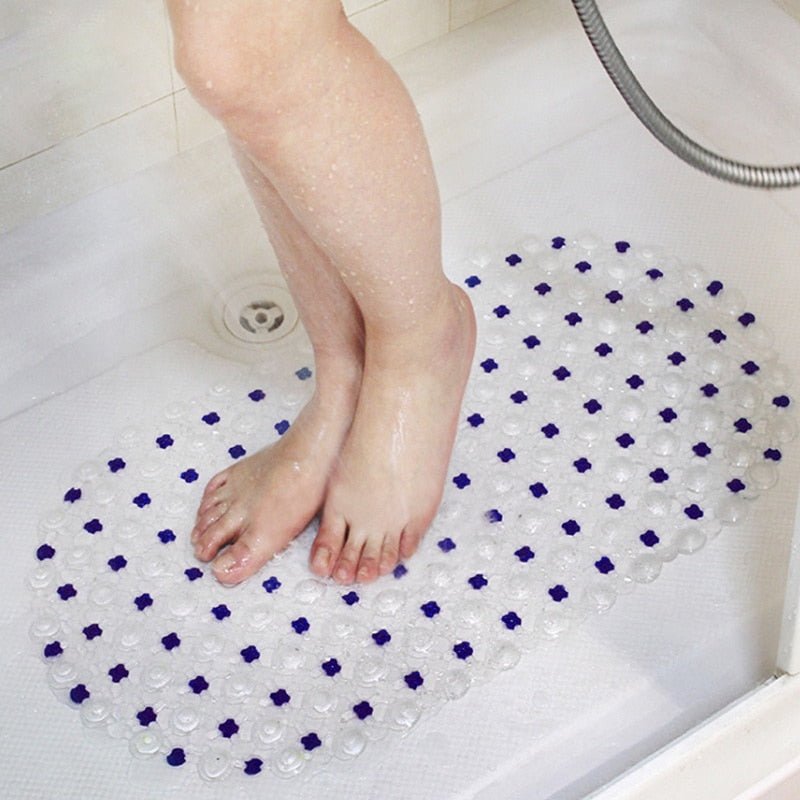 1PCs Plastic Suction Cup Bathroom Shower Mat Non-slip Bathroom Mat Baby Safety Shower Bath Mat Colorful Point Bead Massage Pad - Vimost Shop
